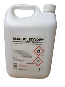 Alkohol etylowy, kosmetyczny spirytus, etanol skażony 99%, rektyfikowany
