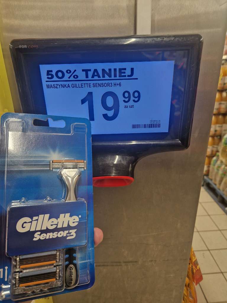 Maszynka do golenia Gillette Sensor 3 (6 ostrzy) 19.99zł - Biedronka