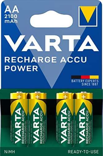 4 akumulatorki Varta Aa 2100Mah- Battery
