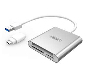 Unitek USB-C - SD, Micro SD, CompactFlash, RS-MMC