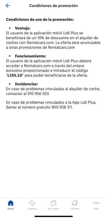 -10% Rentalcars.com z hiszpańską wersją aplikacji Lidl Plus
