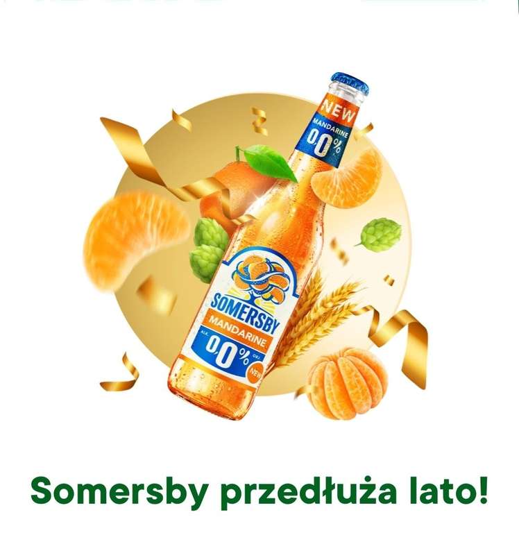 Somersby Mandarine 0% 0,4l za 1 żappsa - Żabka