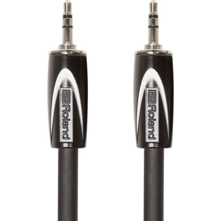Roland Czarny kabel połączeniowy stereo – wtyczka 3,5 mm TRS, długość: 3 m – RCC-10-3535