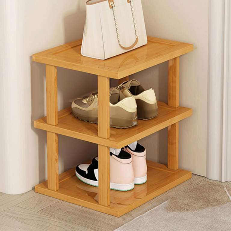 6-poziomowy stojak na buty, książki z bambusa