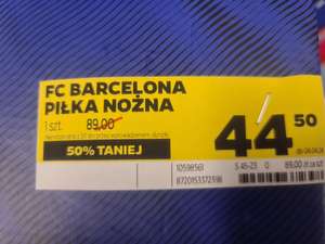 Piłka nożna na licencji FC Barcelona za 50% ceny w Netto
