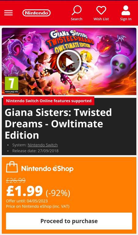 [Nintendo Switch] Giana Sisters: Twisted Dreams - Owltimate Edition