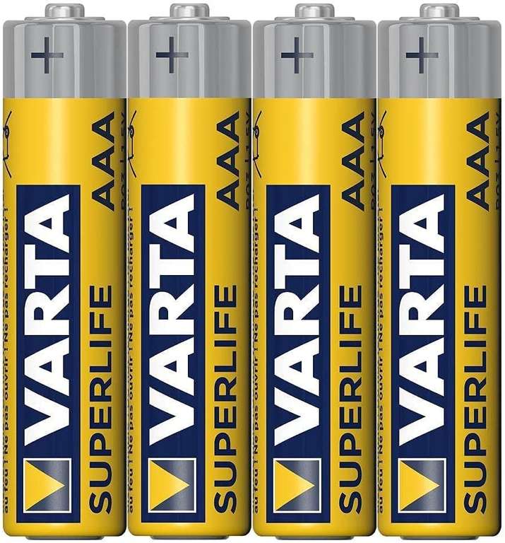 Baterie VARTA chlorkowo-cynkowe, 1,5V, AAA, 4 Szt.