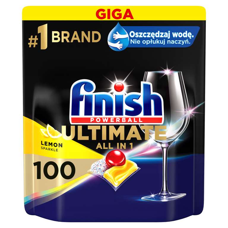 Finish Ultimate kapsułki do zmywarki Lemon 100 szt