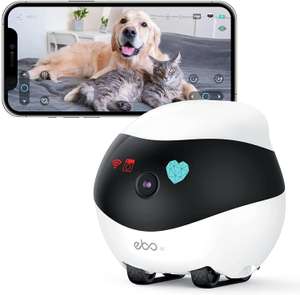 Enabot EBO SE mobilna kamera do monitoringu zwierząt domowych z aplikacją EBO, 1080p Wi-Fi, z noktowizorem, z auto-cruise, 2-drożne audio