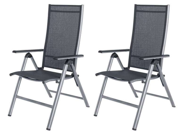 Wszystkie meble ogrodowe -20% taniej - np. zestaw 2 składanych krzeseł aluminiowych Houston za 339,32 zł @ Lidl