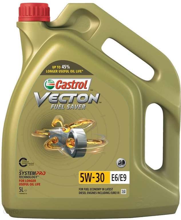Olej silnikowy - CASTROL Vecton Fuel Saver E6/E9 5W30 5L