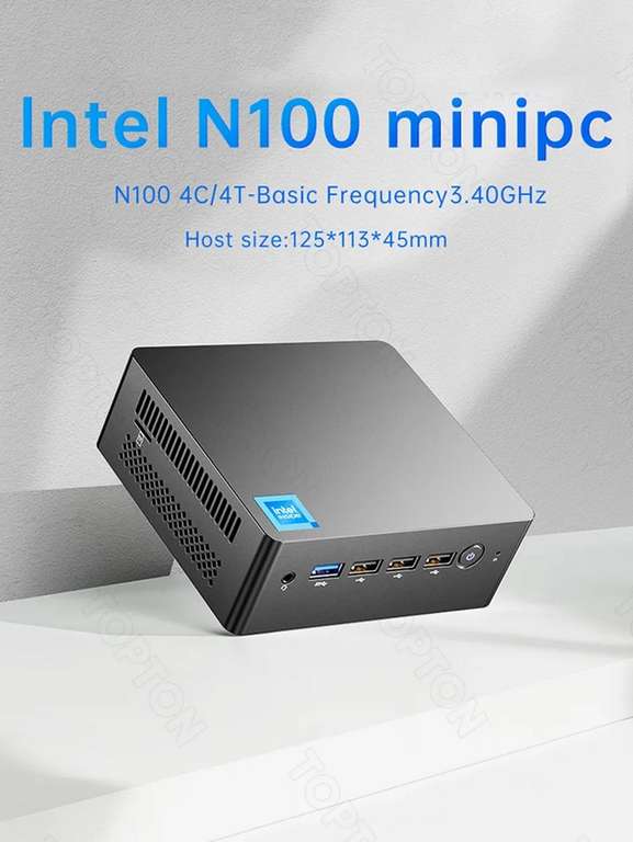 Mini Pc Intel N100 16G DDR5 NVME 256GB SSD $132.59