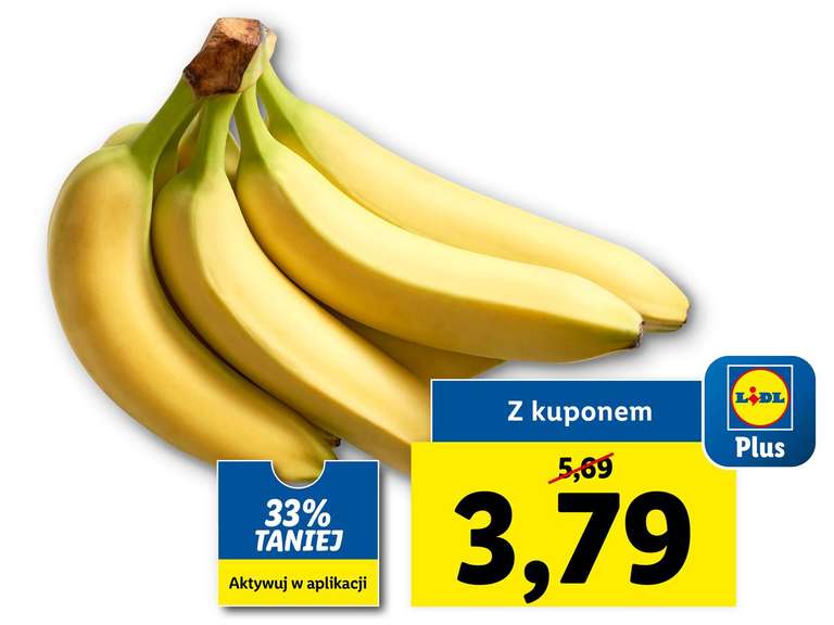 Banany 3,79 za kg Lidl (17-18 czerwca)