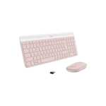 Bezprzewodowy zestaw klawiatura i mysz Logitech Zestaw MK470 (różowy) @ Alsen