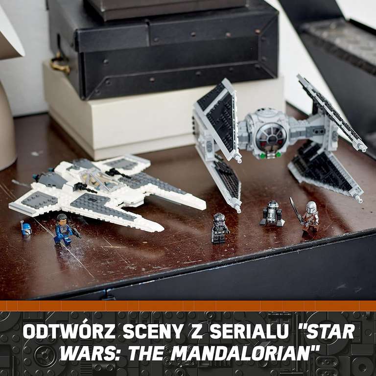 LEGO Star Wars 75348 Mandaloriański myśliwiec Fang Fighter kontra TIE Interceptor