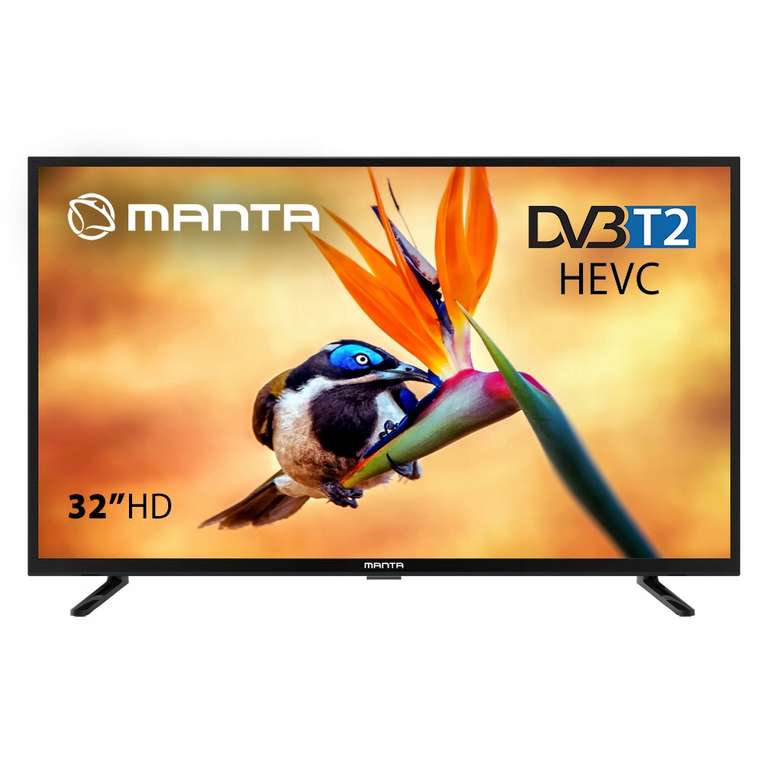 Telewizor 32" LED Manta 32LHN89T 32" HD Ready DVBT2/HEVC HDMI USB @ Allegro