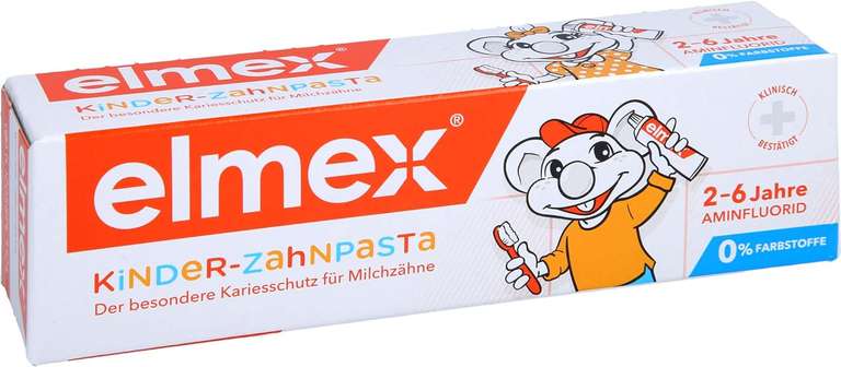Elmex Pasta do Zębów dla Dzieci, 2-6 lat, 50 ml/wchodzi rabat 10 zł MWZ 50 zł, przy zakupie 5 szt. 42 zł