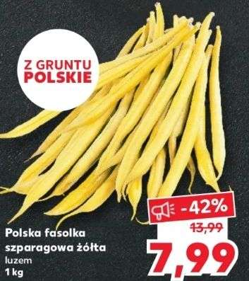 Fasolka szparagowa żółta 1kg Polska