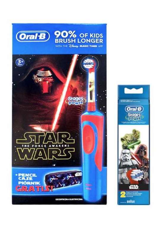 Oral-B Vitality Star Wars szczoteczka elektryczna + piórnik 1 sztuka + Dodatkowe końcówki 2 sztuki @ InPost Fresh