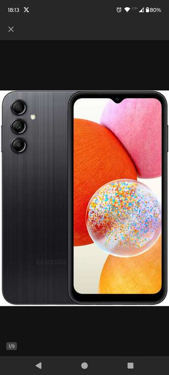 Smartfon Samsung Galaxy A14 4 GB / 64 GB 4G (LTE) czarny