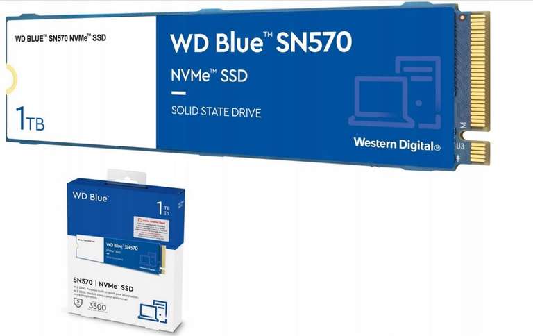 Dysk SSD WD Blue SN570 1TB (NVME, M.2) z Allegro