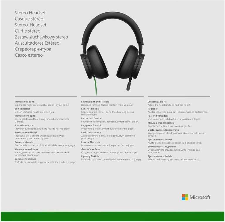 Microsoft Xbox 8LI-00002 Słuchawki do Gier, Czarny