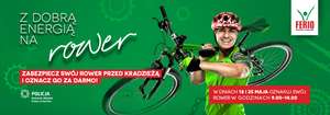Bezpłatne Znakowanie rowerów w CH Ferio Konin >>> 18.05 oraz 25.05