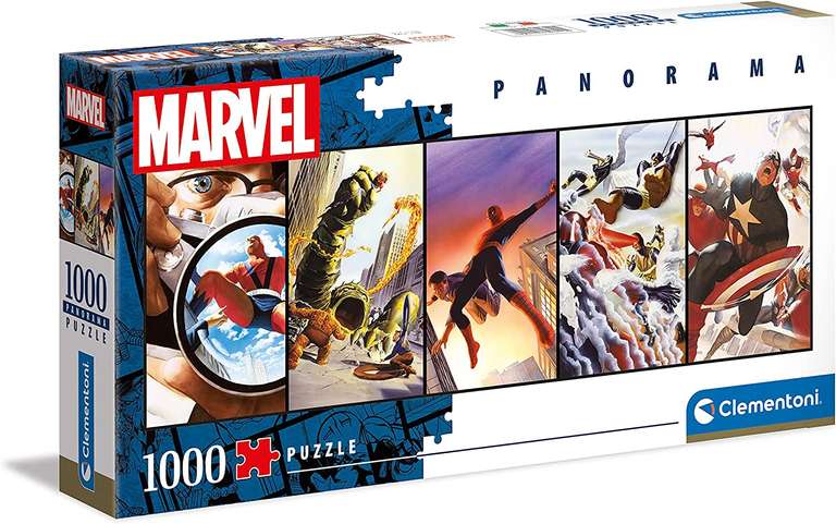 Clementoni 39611 Marvel Panorama Puzzle dla dzieci i dorosłych - 1000 sztuk