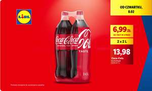 Coca-Cola 2 x 2 l / opak. (3,50 zł/l) @Lidl