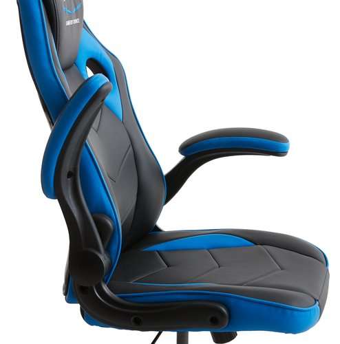Fotel gamingowy VOJENS czarny/niebieski