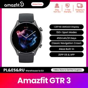 Smartwatch Amazfit GTR 3 | Wysyłka z ES | $104.99 @ Aliexpress