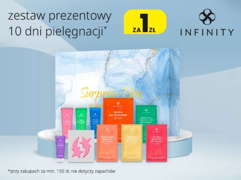 Zestaw prezentowy Infinity za 1zl drogeria Natura dla zakupów od 150zl