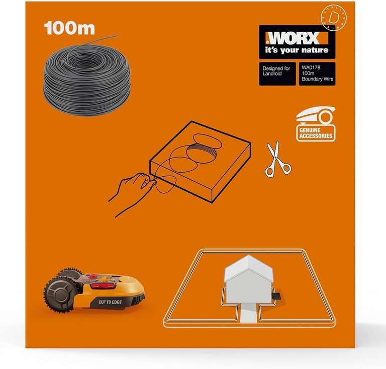 Worx WA0178 landroid przewód/ kabel ograniczajacy 100m
