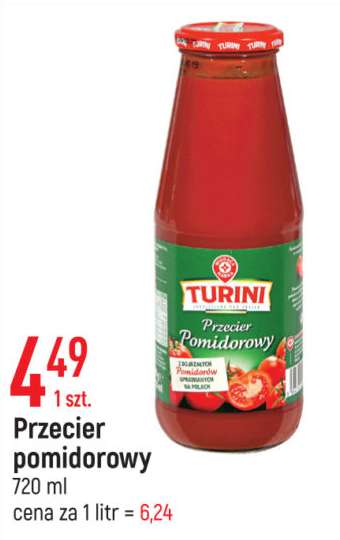 Przecier pomidorowy (passata) Turini 720 ml 4,49 zł / E.Leclerc