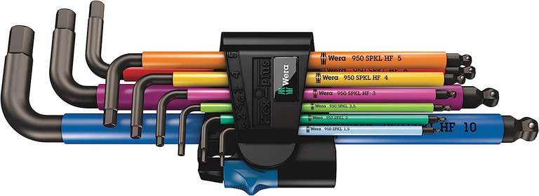 Zestaw kluczy imbusowych Wera 950/9 Hex-Plus Multicolour HF 1