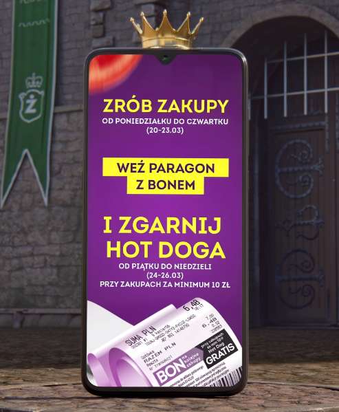 Hot-Dog gratis przy zakupach za minimum 10zł (z kuponem) - Żabka