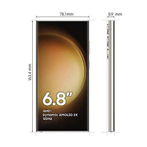 Smartfon Samsung Galaxy S23 Ultra, ładowarka w zestawie 8 GB RAM/256 GB,kremowy,czarny,zielony [ 1109 € ] możliwe [ 809 € z cashback 300 € ]