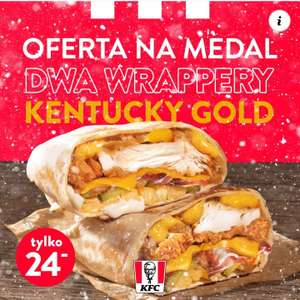 KFC - Dwa Grandery Kentucky Gold lub Wrappery Kentucky Gold za 24 zł