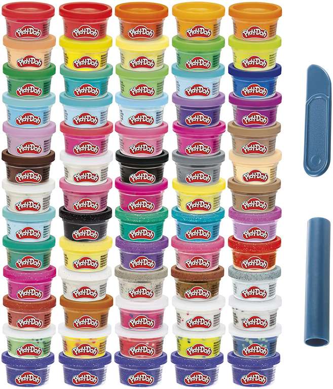Play-Doh, zestaw 65 małych tub po 28 g
