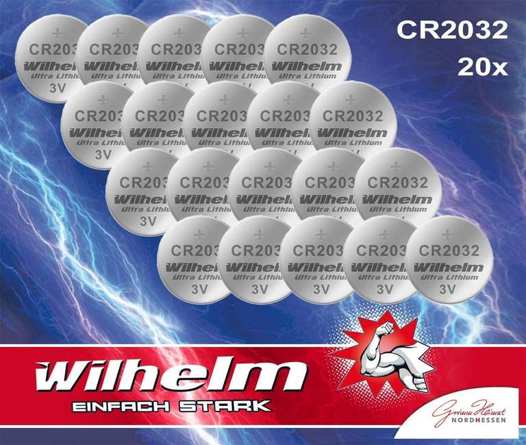 Bateria Wilhelm CR2032 50 sztuk