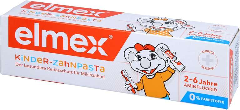 Pasta do zębów Elmex dla dzieci, 50ml - 8 zł za sztukę, cena z rabatem 10zł przy zakupie 5 sztuk