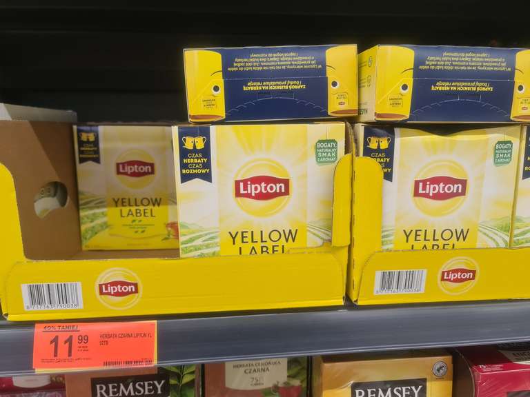 Herbata Lipton Yellow Label 92 torebki w Biedronce