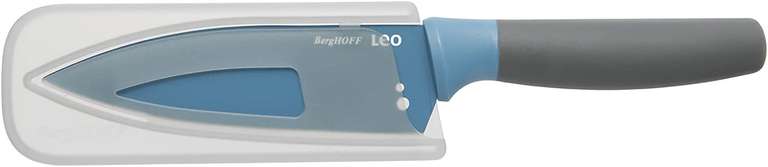 Nóż z powłoką ceramiczną BergHOFF Leo Blue 14 cm, dla małych kucharzy ze striptizem do ziół (stal X30Cr13) @ Amazon
