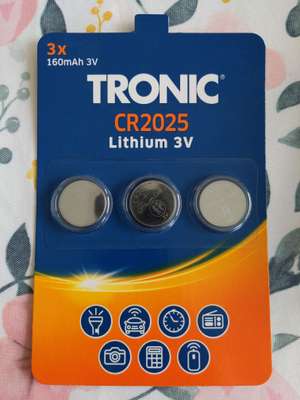 Baterie Tronic CR2025 i CR2032 3szt za 2.49zł