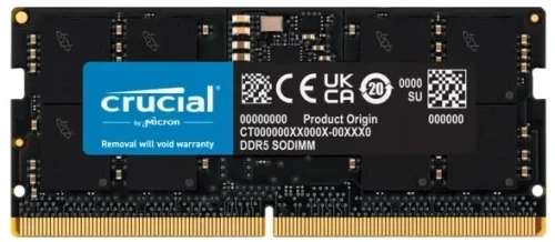 Pamięć RAM DDR5 SO-DIMM Crucial 4800 MHz CT32G48C40S5 1x32GB