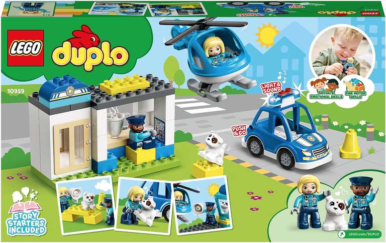 Klocki LEGO Duplo Posterunek policji i helikopter 10959 @ Inlago