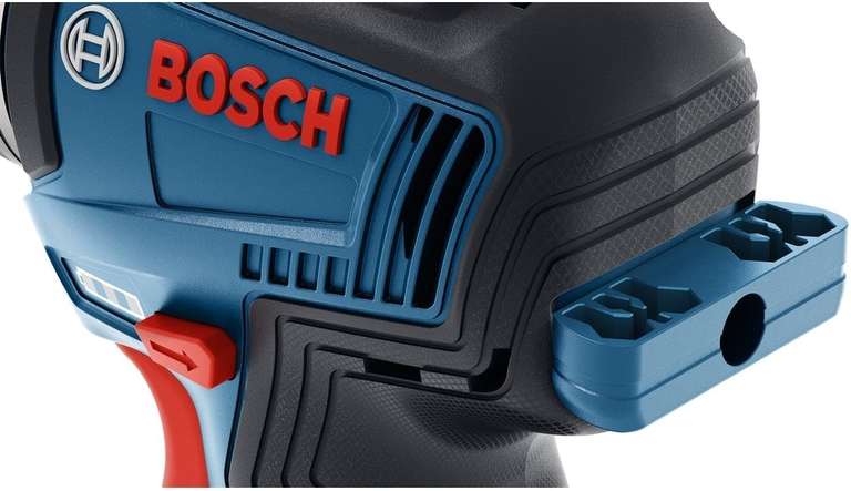 Bosch Professional system 12V: akumulatorowa wiertarko-wkrętarka GSR 12V-35 FC (4 wymienne uchwyty FlexiClick, walizka L-BOXX)