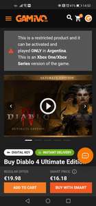 Diablo 4 Ultimate Edition Argentina Xbox one/Xbox series
