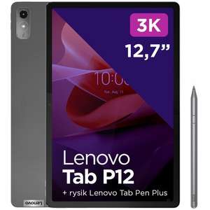 Tablet Lenovo P12 (12.7" 2944x1840 / 96% DCI-P3 / 8GB ram / 128GB dysk / Rysik) + gra Lekti Go w prezencie