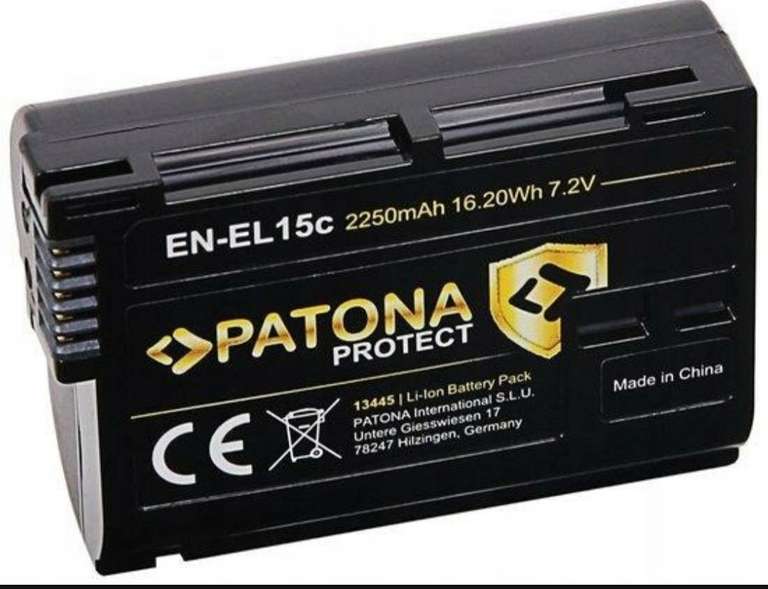 Akumulator NIKON Z6 II Z7 II PATONA Protect zamiennik EN-EL15C